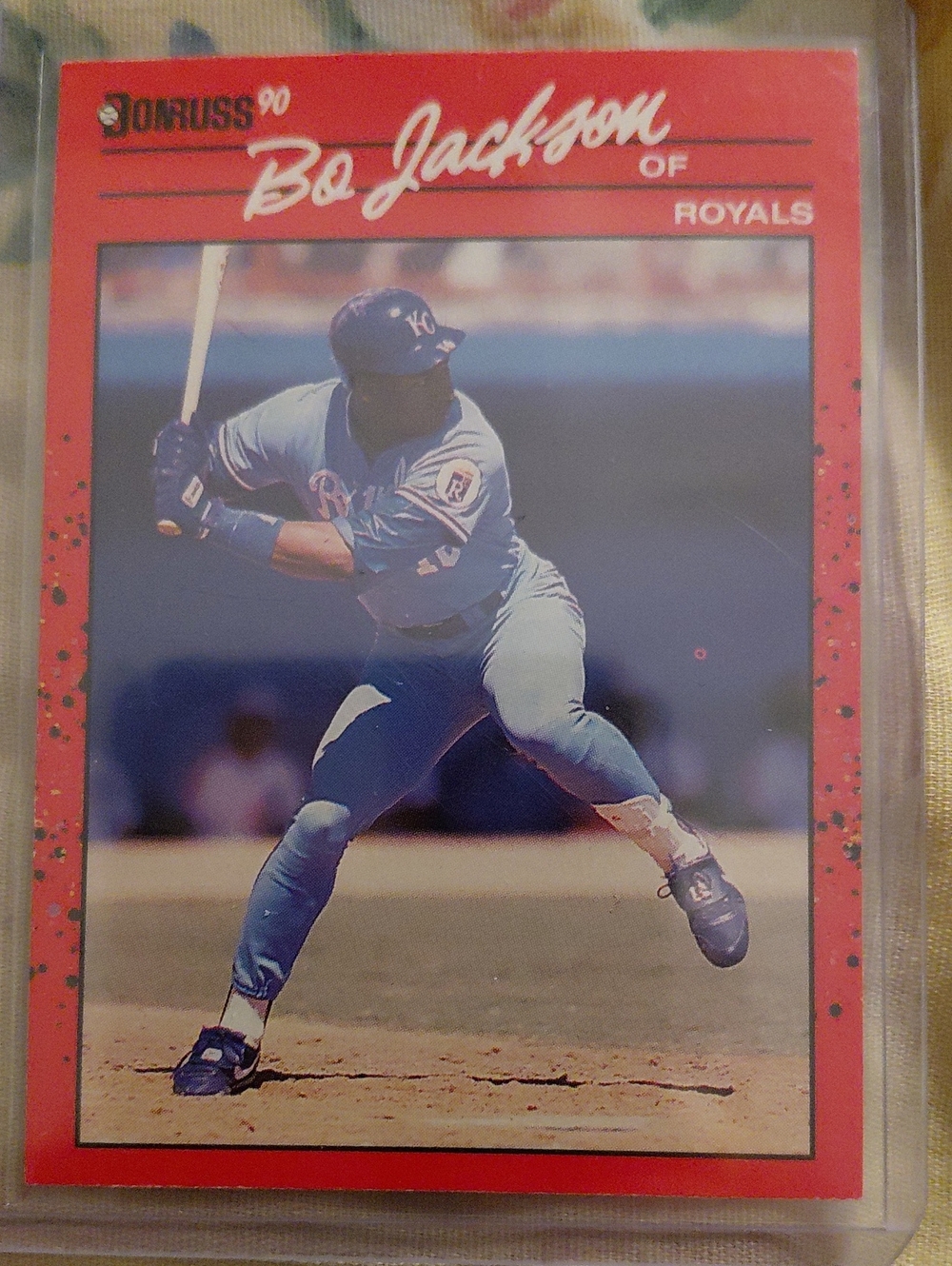 Russ Baseball Card - Red & Blue Design